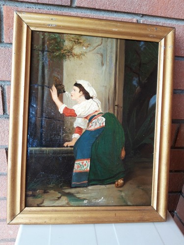 Straordinario olio tela - olio,