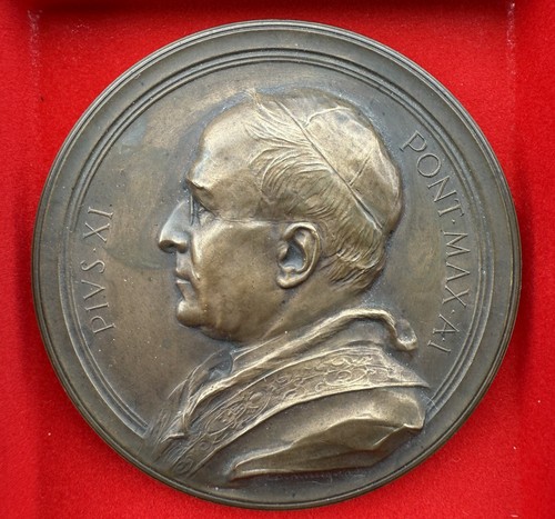 1922 papa pio medaglia - papa, xi,